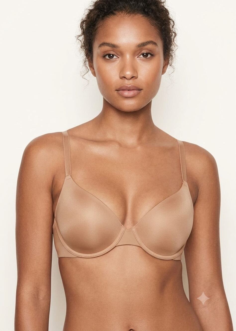 Victorias Secret Lightly Lined T Shirt Demi Bra Womens 32DD Beige New Underwire